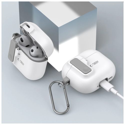 TECH-PROTECT Slim Hook tok Apple AirPods 4 készülékhez fehér