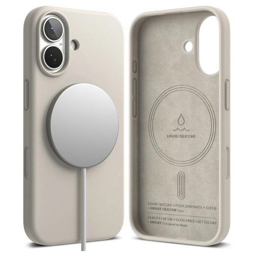 RINGKE szilikon Magnetic MagSafe iPhone 17 készülékhez tok, köves