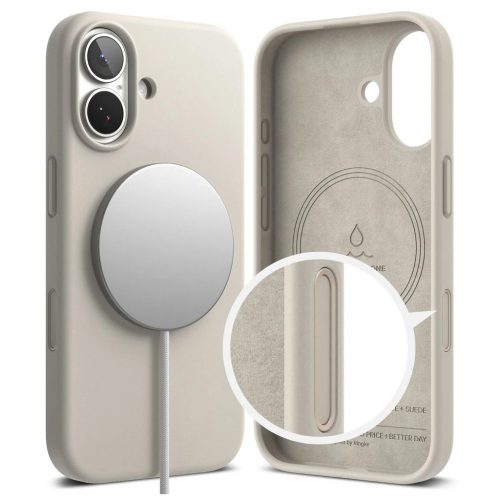 RINGKE szilikon Magnetic MagSafe iPhone 17 készülékhez tok, köves