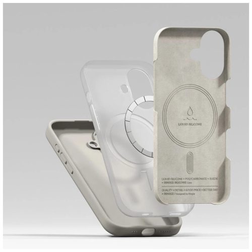 RINGKE szilikon Magnetic MagSafe iPhone 17 készülékhez tok, köves