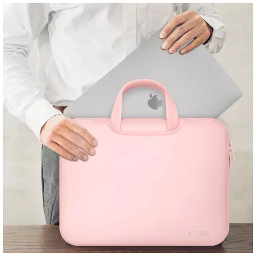 TECH-PROTECT neopren laptop táska 15-16 készülékhez poros rózsaszín