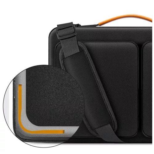 TECH-PROTECT DEFENDER BAG laptop táska 15-16 hüvelykes fekete/narancs