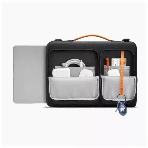 TECH-PROTECT DEFENDER laptop táska 13-14 fekete/narancs