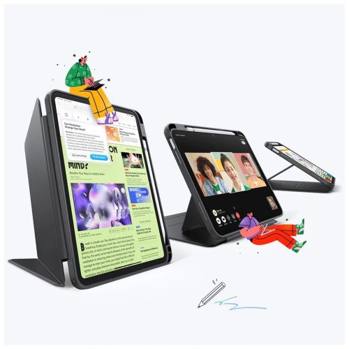 ESR FLIP HYBRID iPad 10.9” 10/2022 és 11” 11/2025 készülékhez tok fekete