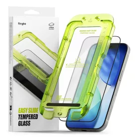   Ringke Easy Slide edzett üveg kijelzővédő 2-PACK iPhone 17 készülékhez fekete