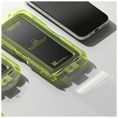 Ringke Easy Slide edzett üveg kijelzővédő 2-PACK iPhone 17 készülékhez fekete