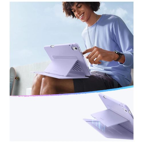 ESR FLIP HYBRID iPad Air 13” készülékhez tok 1 / 2 2024-2025 lila