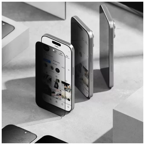 Ringke Easy Slide 2-Pack iPhone 17 készülékhez kijelzővédő Privacy