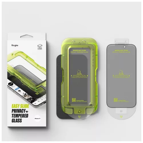 Ringke Easy Slide 2-Pack iPhone 17 készülékhez kijelzővédő Privacy