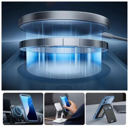 ESR CLASSIC PRO SET HALOLOCK MAGSAFE iPhone 16 készülékhez matított kék
