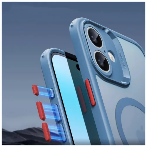 ESR CLASSIC PRO SET HALOLOCK MAGSAFE iPhone 16 készülékhez matított kék