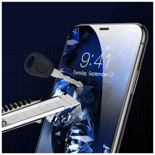 Temperált üveg kijelzővédő HOFI FULL PRO+ iPhone 12 MINI készülékhez fekete