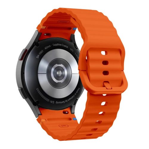 TECH-PROTECT SILICONE SPORT SAMSUNG GALAXY WATCH 4 / 5 / 5 PRO / 6 / 7 / FE készülékhez óraszíj narancssárga