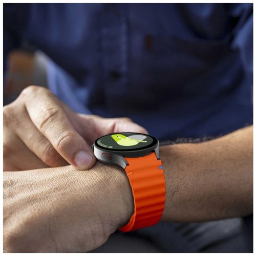 TECH-PROTECT SILICONE SPORT SAMSUNG GALAXY WATCH 4 / 5 / 5 PRO / 6 / 7 / FE készülékhez óraszíj narancssárga