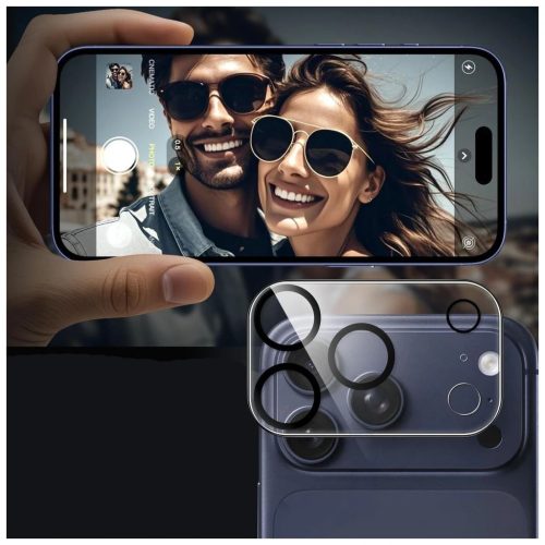 Tech-Protect Cam Fit+ iPhone 17 Pro készülékhez kamera lencsevédő átlátszó