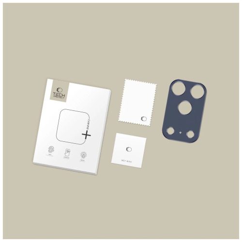 Tech-Protect Camalloy Fit+ iPhone 17 Pro Max készülékhez kamera lencsevédő mélykék