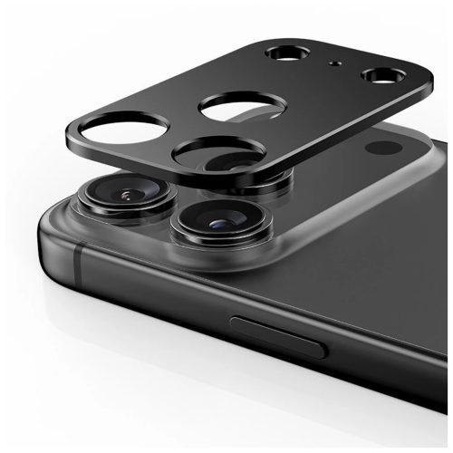 TECH-PROTECT CAMALLOY FIT+ iPhone 17 Pro Max készülékhez kameravédő fekete