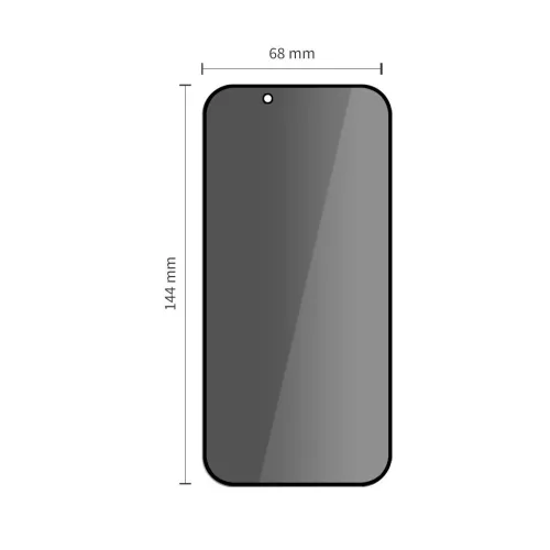 Tech-Protect Quick Set Spy+ Privacy kijelzővédő 2 db, iPhone 13 / 13 Pro / 14 / 16e/17e készülékhez