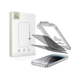   Tech-Protect Quick Set SPY+ 2 db iPhone 14 Pro készülékhez Privacy kijelzővédő üveg