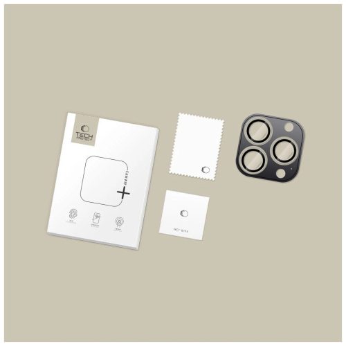 kameravédő TECH-PROTECT CAMRING FIT+ iPhone 14 Pro / Max / 15 Pro / Max / 16 Pro / Max / 17 Pro / Max készülékhez átlátszó