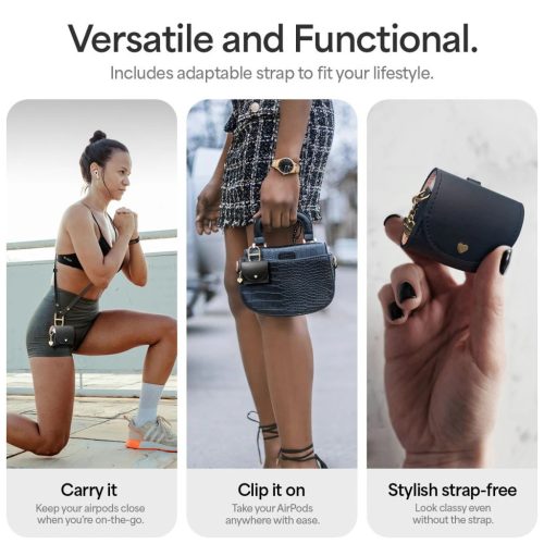 SPIGEN CYRILL MINI BAG APPLE AIRPODS 4 készülékhez fekete