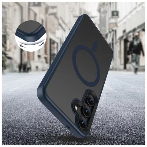TECH-PROTECT MAGMAT MAGSAFE tok – GALAXY S25 készülékhez, matt tengerészkék