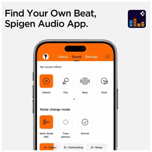 SPIGEN SA2400 ANC in-ear fülhallgató fekete