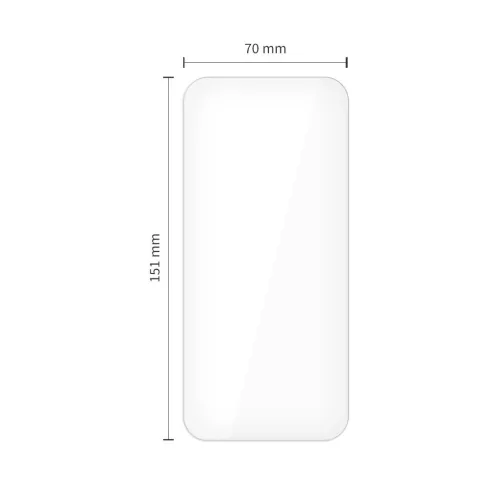 Edzett üveg Tech-Protect Glass Fit+ 2-PACK iPhone Air készülékhez átlátszó