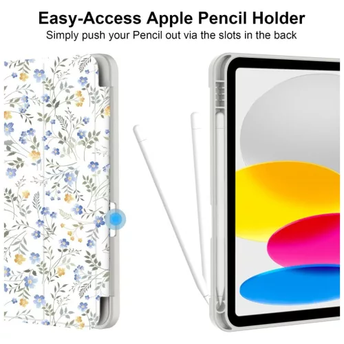TECH-PROTECT SC PEN kijelzővédő iPad 10.9” (10/2022) és iPad 11” (11/2025) készülékekhez SPRING FLOWERS
