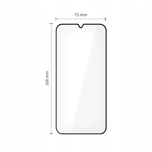 Temperált üveg Tech-Protect Glass Fit+ kijelzővédő 2-PACK XIAOMI POCO M7 készülékhez fekete