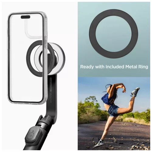 SPIGEN S571W MAGSAFE Bluetooth szelfi bot állvány fekete