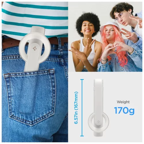 SPIGEN S571W MAGSAFE Bluetooth Selfie Bot Állvány DUNE bézs
