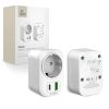 TECH-PROTECT TA100 utazási adapter US TO EU fehér