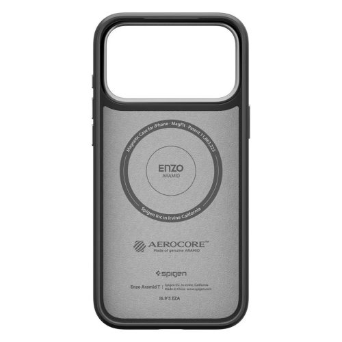 SPIGEN ENZO ARAMID "T" MAG MAGSAFE iPhone 17 Pro készülékhez tok fekete/ezüst
