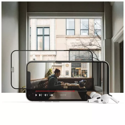 HOFI Glass Pro+ iPhone 15 Pro Max készülékhez temperált védőüveg fekete