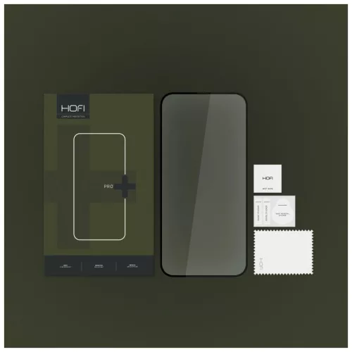 HOFI Glass Pro+ iPhone 15 Pro Max készülékhez temperált védőüveg fekete