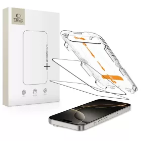   Védőüveg TECH-PROTECT QUICK SET+ 2-PACK iPhone 16 Pro készülékhez fekete