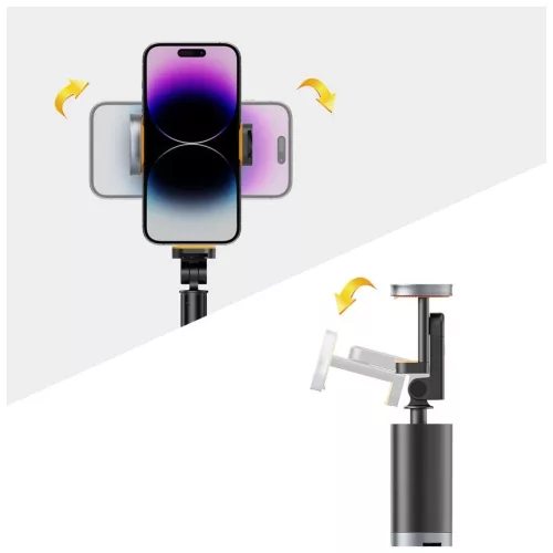 TECH-PROTECT L08S BLUETOOTH SELFIE PÁLCA ÁLLVÁNY FEKETE