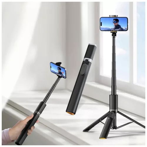 TECH-PROTECT L08S BLUETOOTH SELFIE PÁLCA ÁLLVÁNY FEKETE