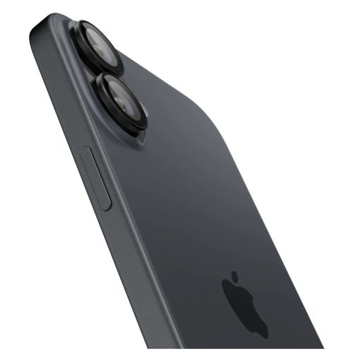 SPIGEN OPTIK PRO GLAS.TR EZ FIT kameravédő 2 db iPhone 16/16 Plus/17 készülékhez fekete