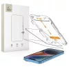 Temperált üveg kijelzővédő TECH-PROTECT Quick Set+ 2-PACK iPhone 13 / 13 PRO / 14 / 16e/17e készülékhez fekete