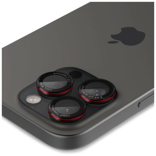 SPIGEN OPTIK PRO L-SERIES GLAS.TR EZ FIT kameravédő 2-PACK iPhone 14 Pro / Max / 15 Pro / Max / 16 Pro / 16 Max / 17 Pro / 17 Max készülékhez fekete