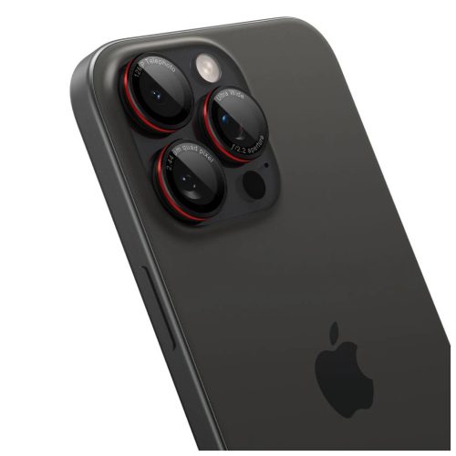 SPIGEN OPTIK PRO L-SERIES GLAS.TR EZ FIT kameravédő 2-PACK iPhone 14 Pro / Max / 15 Pro / Max / 16 Pro / 16 Max / 17 Pro / 17 Max készülékhez fekete