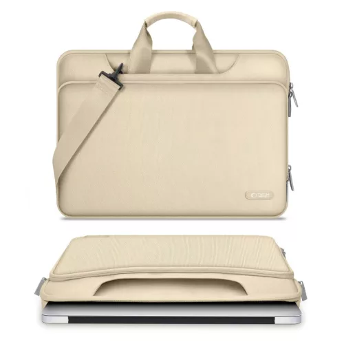 TECH-PROTECT POCKET BAG laptop táska 15-16 készülékhez sivatagi bézs