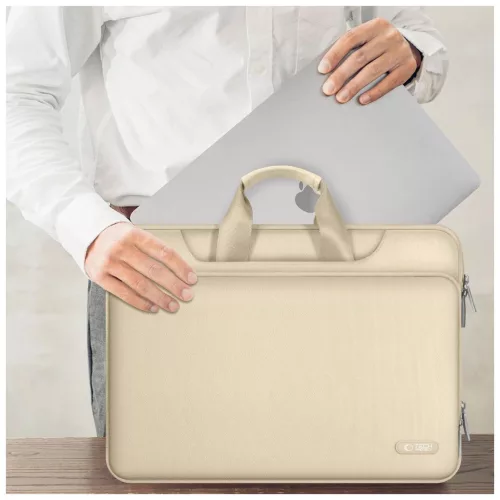 TECH-PROTECT POCKET BAG laptop táska 15-16 készülékhez sivatagi bézs