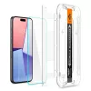 SPIGEN GLAS.TR "EZ FIT" 2-PACK iPhone 15 Pro készülékhez megerősített üveg kijelzővédő – átlátszó
