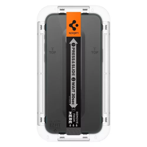 SPIGEN GLAS.TR "EZ FIT" 2-PACK iPhone 15 Pro készülékhez megerősített üveg kijelzővédő – átlátszó