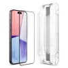 Megerősített üveg kijelzővédő SPIGEN GLAS.TR „EZ FIT” FC 2-PACK iPhone 15 Pro készülékhez fekete