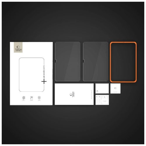 TECH-PROTECT EASY SET+ edzett üveg kijelzővédő, 2-darabos, iPad 10.9" (10/2022) és iPad 11" (11/2025) készülékhez, átlátszó