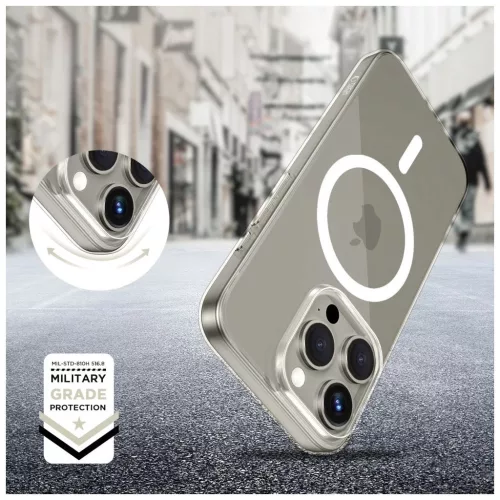 TECH-PROTECT FLEXAIR MAGSAFE iPhone 15 Pro készülékhez kijelzővédő átlátszó
